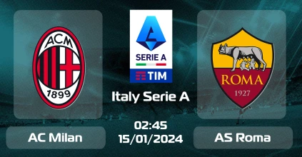 Soi kèo AC Milan Vs AS Roma 15/01/2024 chuẩn từ chuyên gia